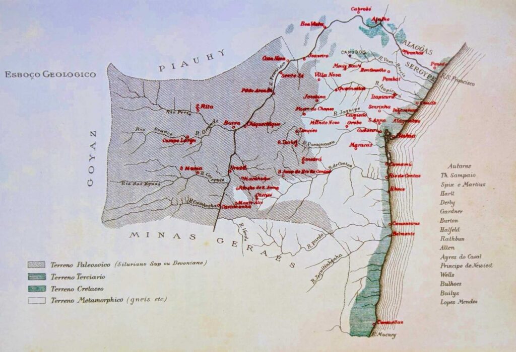 Esboço geológico [do Estado da Bahia] 