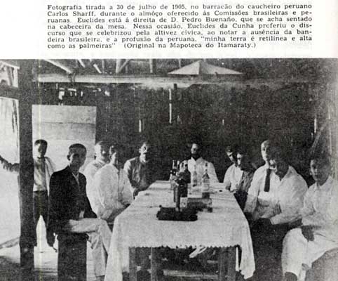 Euclides em banquete com os peruanos
